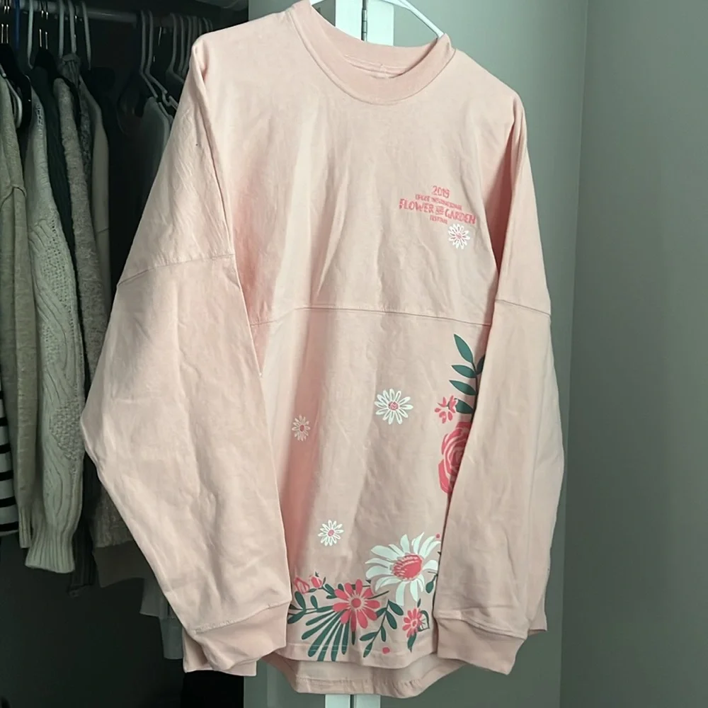 Disney Parks Spirit Jersey Epcot 2019 Pink Flower & Garden Festival, NWOT - Picture 9 of 11